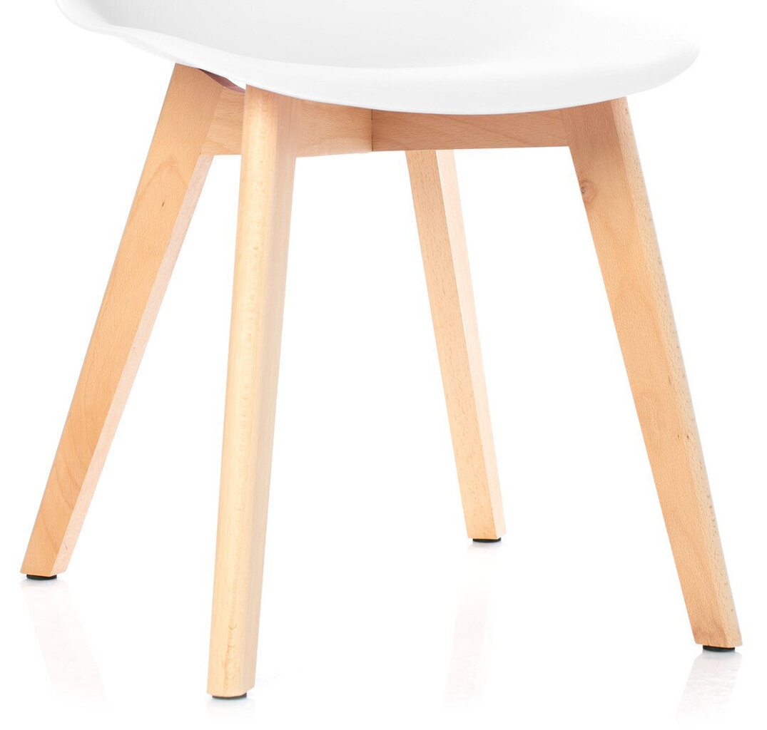 Krēsls Homede Mirano, balts cena un informācija | Virtuves un ēdamistabas krēsli | 220.lv