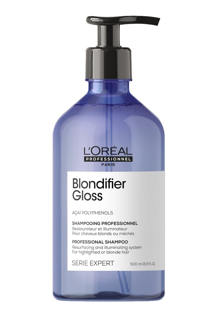 Spīdumu sniedzošs šampūns gaišiem matiem L'Oreal Professionnel Serie Expert Blondifier Gloss 500 ml cena un informācija | Šampūni | 220.lv