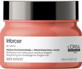 Фиксирующая маска для волос L’Oreal Professionnel Maska Serie Expert Inforcer 250 мл цена и информация | Распылите крем-спрей на волосы на расстоянии 20-25 см, расчешите их расческой. | 220.lv