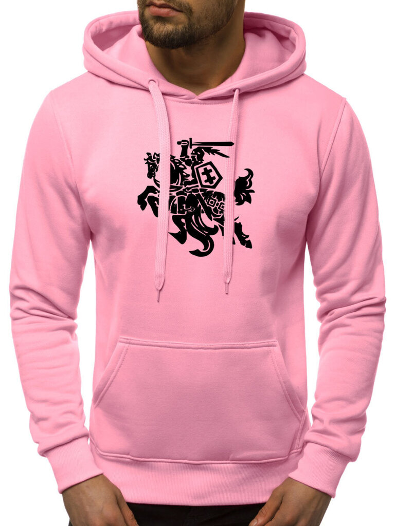 Vīriešu džemperis ar kapuci "Vytis", gaiši rozā цена и информация | Vīriešu jakas | 220.lv