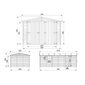 Koka garāža Timbela M102 цена и информация | Dārza mājiņas, šķūņi, malkas nojumes | 220.lv