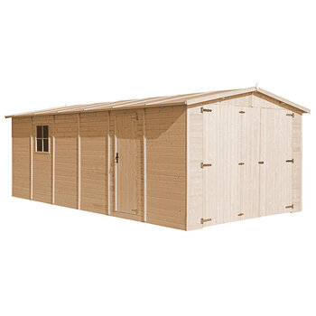 Timbela деревянный гараж M102 цена и информация | Садовые сараи, дровницы | 220.lv