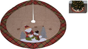 Paklājiņš zem Ziemassvētku eglītes, 90 cm cena un informācija | Ziemassvētku dekorācijas | 220.lv