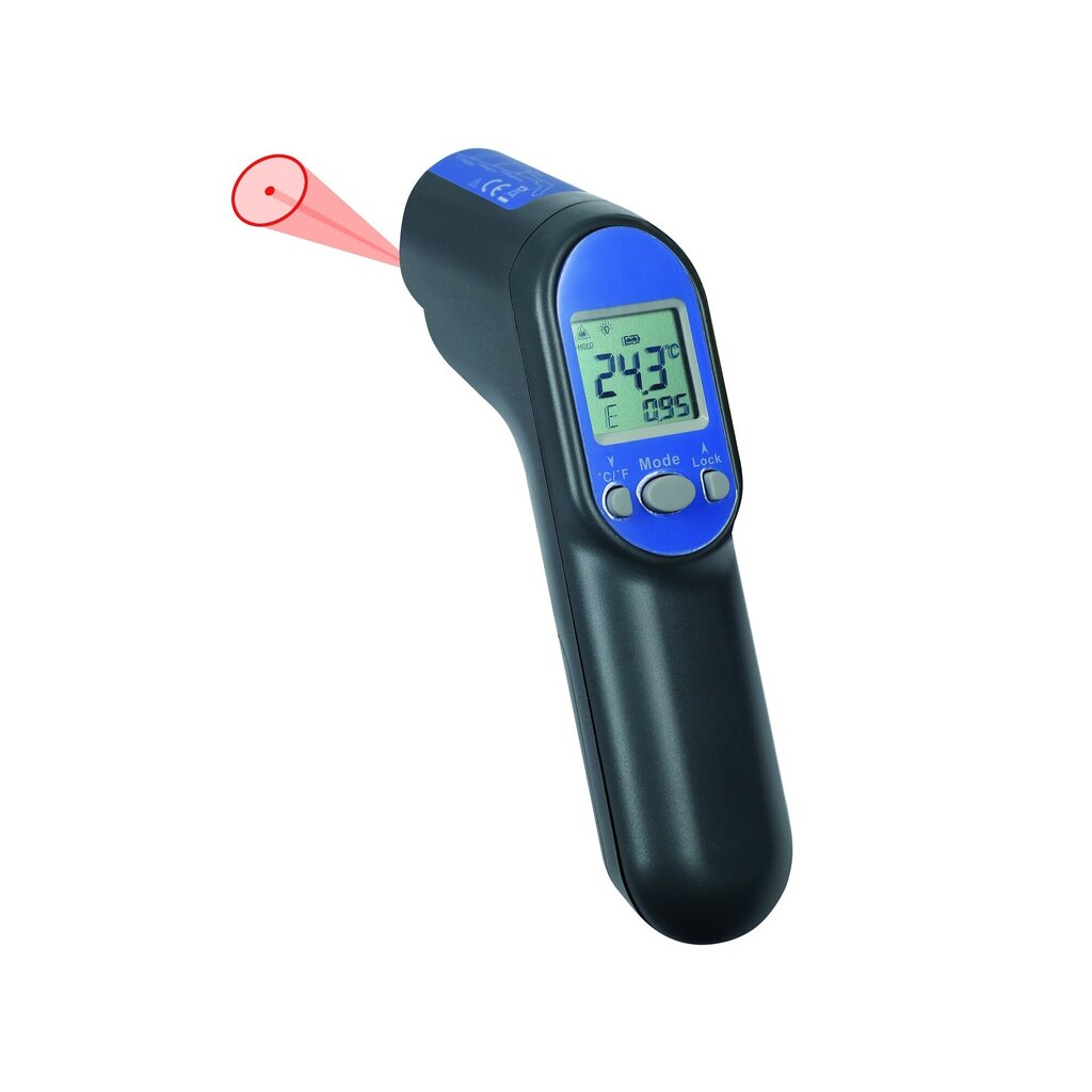 Profesionāls infrasarkanais termometrs ar metroloģisko pārbaudi Tfa Scantemp 450 (no -60 ° C līdz 500 ° C) cena un informācija | Mitruma, temperatūras, pH, ORP mērītāji | 220.lv