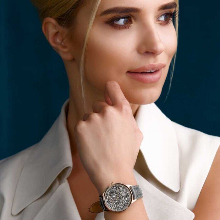 Sieviešu pulkstenis "Punto II" ar Swarovski™ kristāliem DS00W054 cena un informācija | Sieviešu pulksteņi | 220.lv