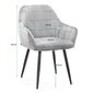 Krēsls Homede Stillo, gaišas smilškrāsas cena un informācija | Virtuves un ēdamistabas krēsli | 220.lv
