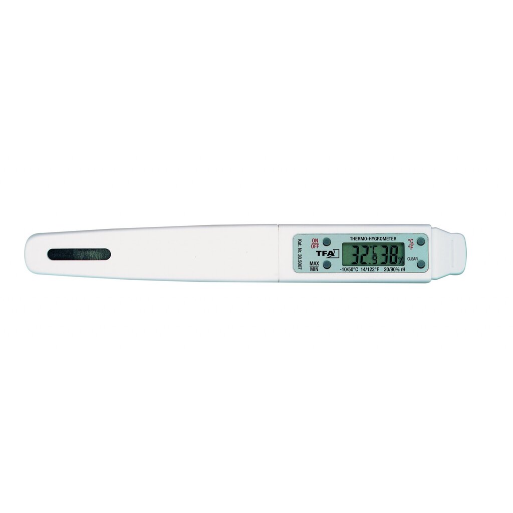 Digitālais kabatas termometrs-higrometrs TFA 30-5007. цена и информация | Mitruma, temperatūras, pH, ORP mērītāji | 220.lv