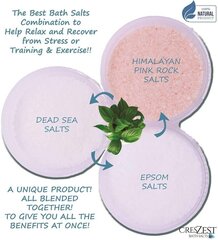 Vannas sāls maisījums - ideāla angļu sāls, Himalaju rozā akmeņu sāls un Nāves jūras sāls kombinācija - 4 kg konteiners cena un informācija | Dušas želejas, eļļas | 220.lv