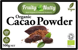 Neapstrādāts kakao pulveris - 100% organisks - 500 g, 250 g un 125 g cena un informācija | Kafija, kakao | 220.lv