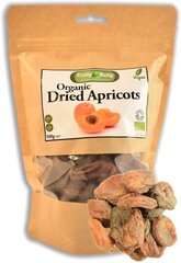 Žāvētas aprikozes - 100% organiski žāvētas aprikozes 500 g, 250 g un 125 g cena un informācija | Rieksti, sēklas, žāvēti augļi | 220.lv
