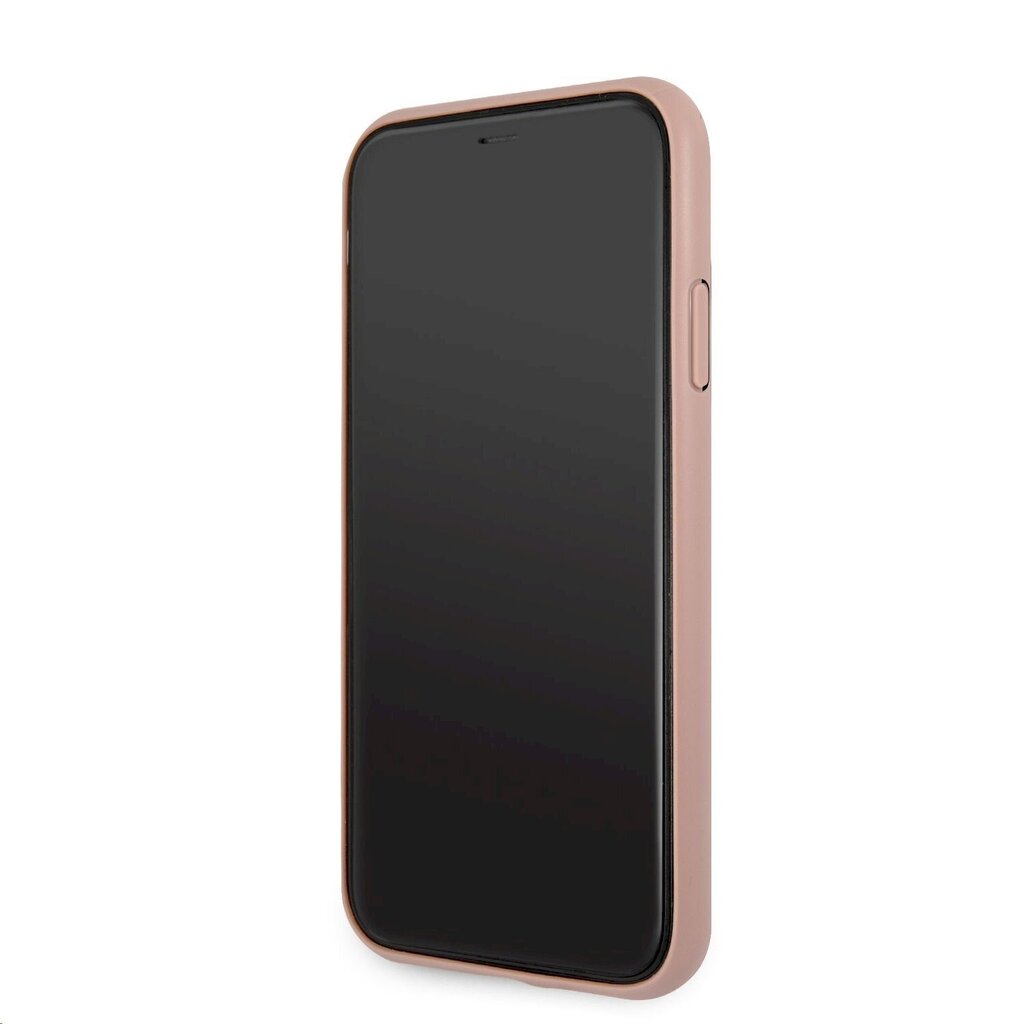 GUHCN614GMGPI Guess PU 4G Metal Logo maciņš iPhone 11 rozā cena un informācija | Telefonu vāciņi, maciņi | 220.lv