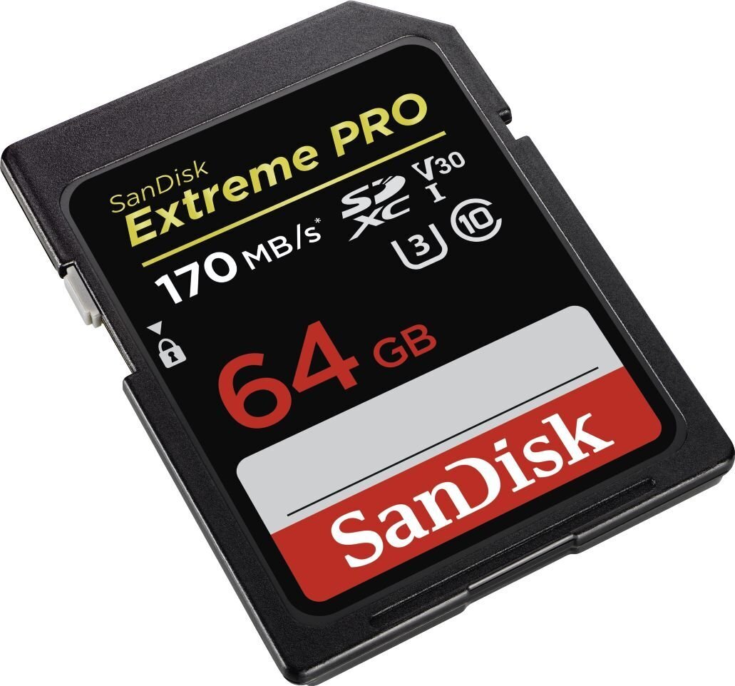 SanDisk Extreme Pro SDXC UHS-I 64 GB cena un informācija | Atmiņas kartes fotokamerām | 220.lv