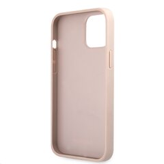 GUHCP12L4GMGPI Guess PU 4G Metal Logo maciņš iPhone 12 Pro Max rozā cena un informācija | Telefonu vāciņi, maciņi | 220.lv