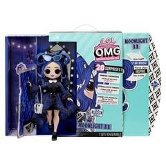 LOL Surprise! OMG Moonlight B.B. Fashion Doll - leļļu komplekts ar 20 pārsteigumiem! cena un informācija | Rotaļlietas meitenēm | 220.lv