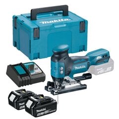 Аккумуляторная лобзиковая пила Makita DJV181RTJ 18V 2 x 5.0Ah Li-Ion цена и информация | Пилы, циркулярные станки | 220.lv