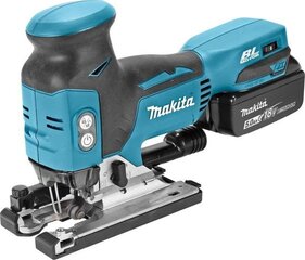 Akumulatora finierzāģis Makita DJV181RTJ 18V 2 x 5,0Ah Li-Ion цена и информация | Пилы, циркулярные станки | 220.lv