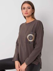 блузка темного цвета хаки welcome цена и информация | Женские блузки, рубашки | 220.lv