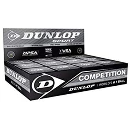 Skvoša bumba Dunlop COMPETITION YellowDot 12 cena un informācija | Skvošs | 220.lv