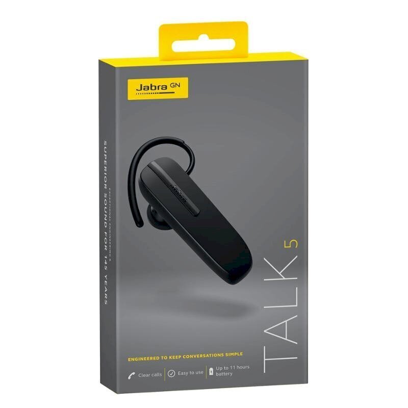 Jabra Talk 5 Bluetooth HF melns цена и информация | Austiņas | 220.lv