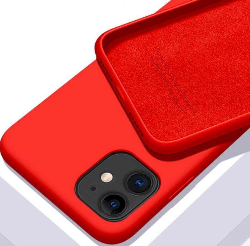 Fusion Elegance Fibre Izturīgs Silikona Aizsargapvalks Apple iPhone 13 Pro Max sarkans цена и информация | Telefonu vāciņi, maciņi | 220.lv