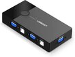 Ugreen KVM slēdža adapteris, 2x VGA, 2x USB 2.0, melns цена и информация | Adapteri un USB centrmezgli | 220.lv