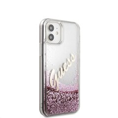 GUHCP12SGLVSPI Guess Liquid Glitter Vintage Cover for iPhone 12 mini 5.4 Pink цена и информация | Чехлы для телефонов | 220.lv