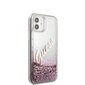GUHCP12SGLVSPI Guess Liquid Glitter Vintage Cover for iPhone 12 mini 5.4 Pink cena un informācija | Telefonu vāciņi, maciņi | 220.lv