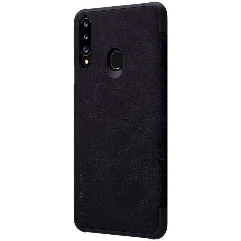 Nillkin Qin Book Case for Samsung Galaxy A20s Black cena un informācija | Telefonu vāciņi, maciņi | 220.lv