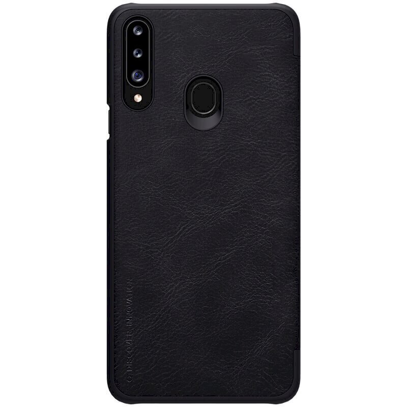 Nillkin Qin Book Case for Samsung Galaxy A20s Black cena un informācija | Telefonu vāciņi, maciņi | 220.lv