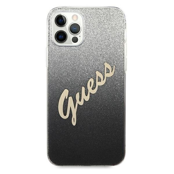 Guess GUHCP12MPCUGLSBK vāciņš, piemērots iPhone 12/12 Pro 6,1" cena un informācija | Telefonu vāciņi, maciņi | 220.lv