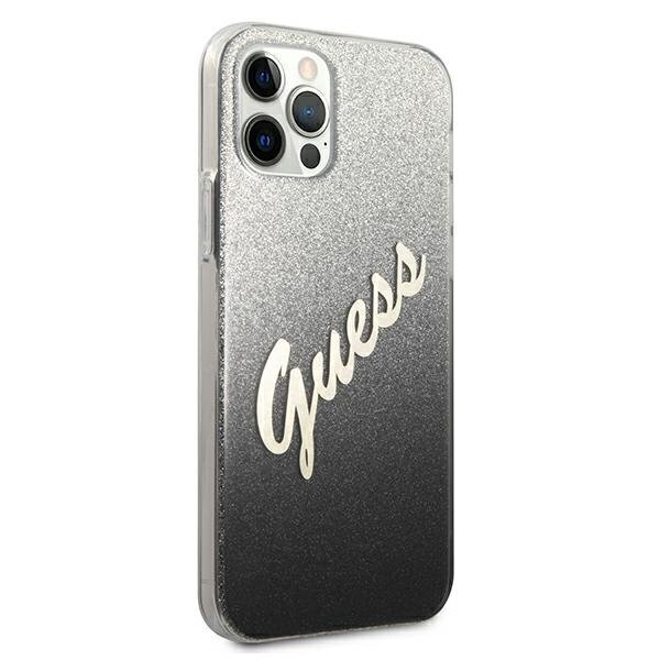 Guess GUHCP12MPCUGLSBK vāciņš, piemērots iPhone 12/12 Pro 6,1" cena un informācija | Telefonu vāciņi, maciņi | 220.lv