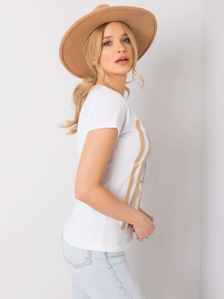 Sieviešu T-krekls Valentina, balts cena un informācija | T-krekli sievietēm | 220.lv