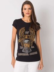 T-krekls sievietēm Haley 292015512, melns cena un informācija | T-krekli sievietēm | 220.lv