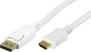 Deltaco, DP/HDMI, 2 m cena un informācija | Kabeļi un vadi | 220.lv