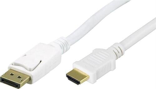 DELTACO DisplayPort uz HDMI monitora kabelis цена и информация | Kabeļi un vadi | 220.lv