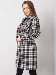 Клетчатое женское черно-белое пальто цена и информация | Женские пальто | 220.lv