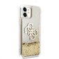GUHCN61LG4GGO Guess TPU Big 4G Liquid Glitter Gold maciņš iPhone 11 caurspīdīgs cena un informācija | Telefonu vāciņi, maciņi | 220.lv