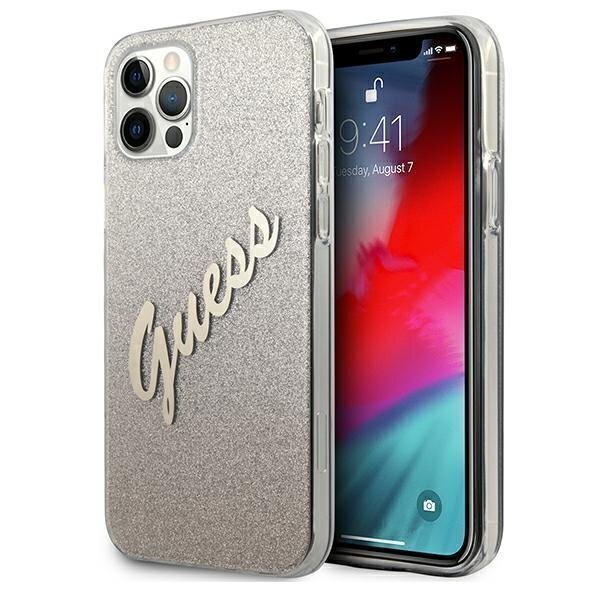 Guess GUHCP12LPCUGLSGO vāciņš, piemērots iPhone 12 Pro Max 6,7" cena un informācija | Telefonu vāciņi, maciņi | 220.lv