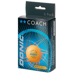 Galda tenisa bumbiņas DONIC P40+ Coach 2 zv. 6 gab цена и информация | Мячи для настольного тенниса | 220.lv
