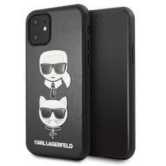 Karl Lagerfeld KLHCN61KICKC, piemērots iPhone 11, melns cena un informācija | Telefonu vāciņi, maciņi | 220.lv