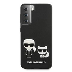 Karl Lagerfeld, piemērots Samsung S21 Ultra, melns cena un informācija | Telefonu vāciņi, maciņi | 220.lv