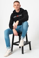 Sporta džemperis JACK&JONES vīriešiem 12137054BLACK-S цена и информация | Мужские свитера | 220.lv