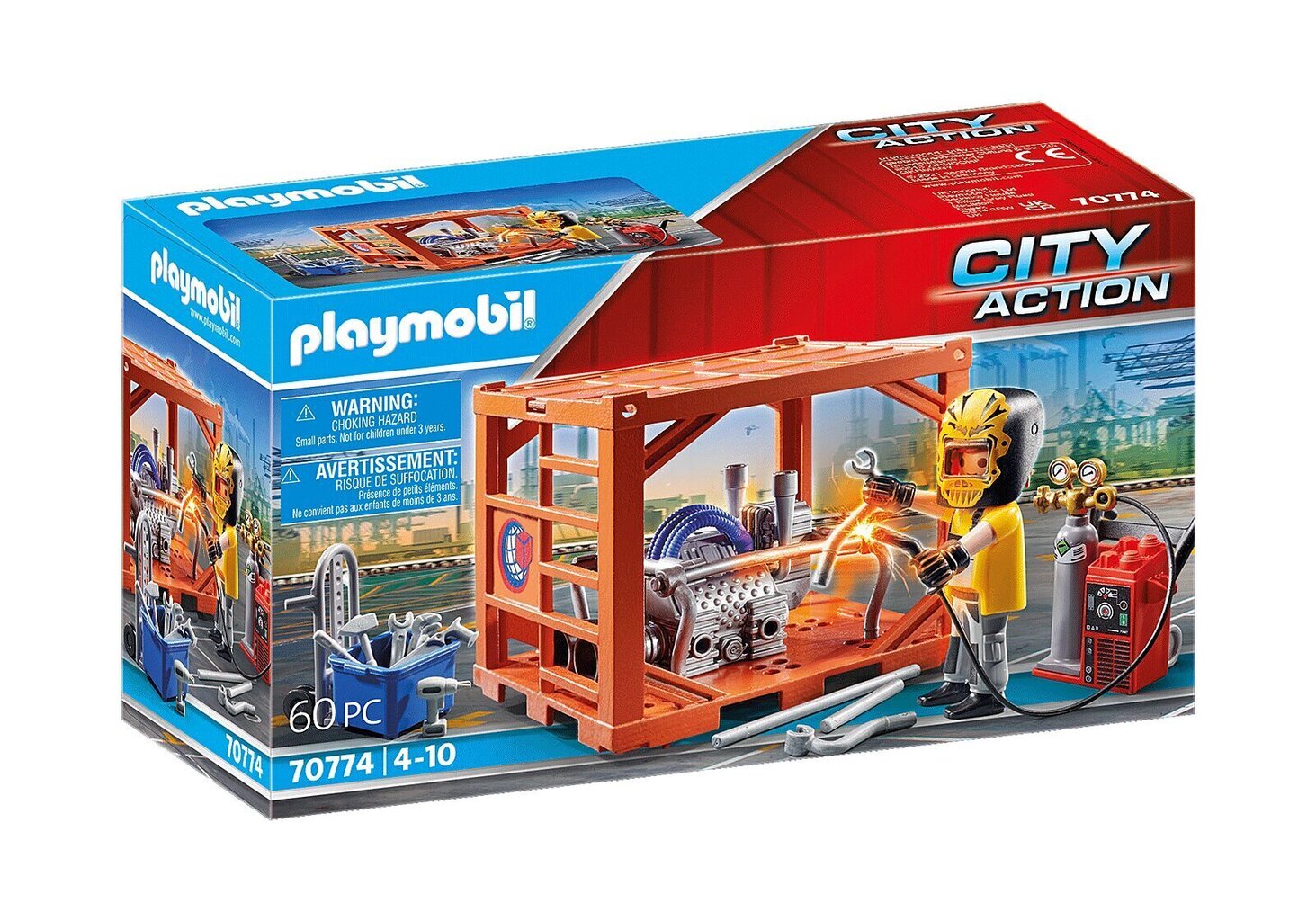 70774 PLAYMOBIL® City Action Konteineru rūpnīca cena un informācija | Konstruktori | 220.lv