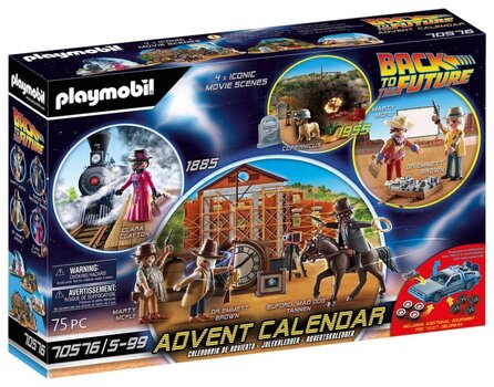 Рождественский календарь Back to the Future III 70576 PLAYMOBIL® цена и информация | Конструкторы и кубики | 220.lv