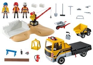 Стройплощадка и самосвал City Action70742 PLAYMOBIL® цена и информация | Kонструкторы | 220.lv