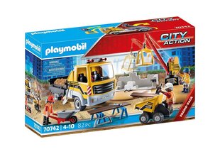 Стройплощадка и самосвал City Action70742 PLAYMOBIL® цена и информация | Конструкторы и кубики | 220.lv