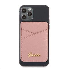 GUWMSSASLPI Guess Saffiano Cardslot Metal Logo Pink цена и информация | Аксессуары для телефонов | 220.lv