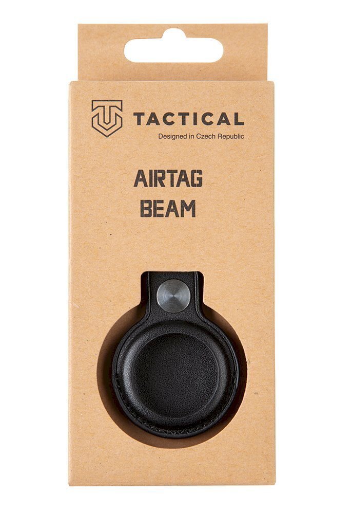 Tactical Airtag Beam Leather melns cena un informācija | Mobilo telefonu aksesuāri | 220.lv