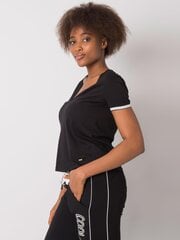 Женская футболка Kiarra 292026485, черная цена и информация | Женские футболки | 220.lv