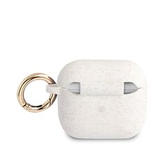 GUA3SGGEH Guess Glitter Printed Logo silikona maciņš Airpods 3 balts cena un informācija | Austiņas | 220.lv